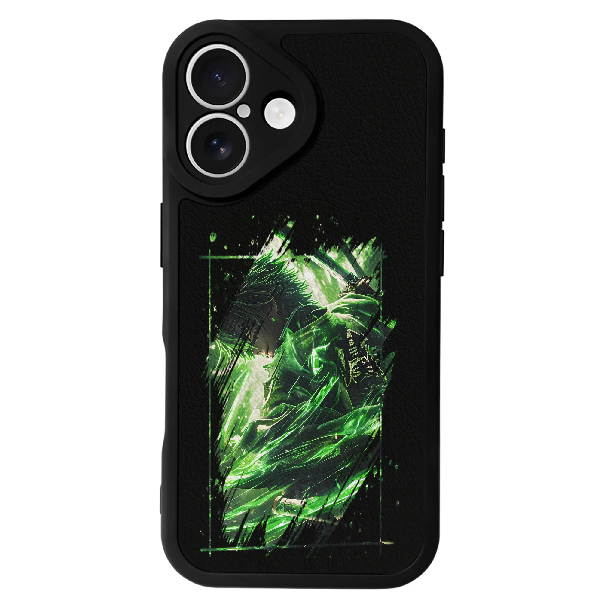 鬼滅の刃 グッズ,不死川 実弥 - IPhone 16シリーズ対応 ・ シリコンスマホケース ・ レザー調 ・ 高精度フィット ・ 耐衝撃 ・ ワイヤレス充電対応 ・ 精密カット